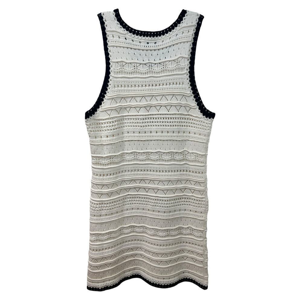 La Ligne - NWT, Women's 'Mallory' Mini Knit Dress - Cream/Black, X-Large - Picture 4 of 13